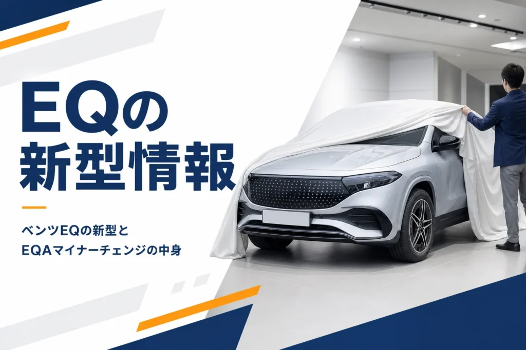 ショールームで布が半分かけられた新しい電気自動車のSUV